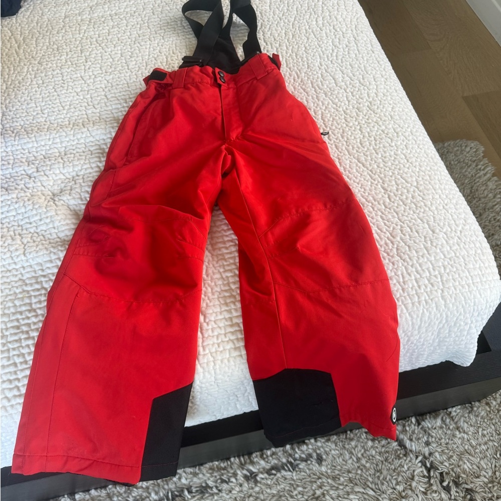 Killtec boys Red Snow Pants with Black Accents size boys 10.